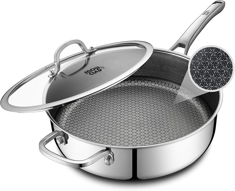 SNOWCLAD Nonstick Cookware Stainless Dishwasher